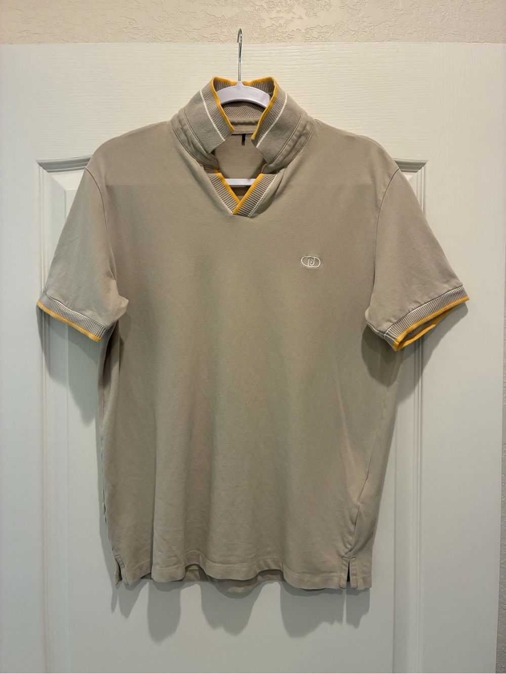 Liu Jo Beige Polo with Yellow Trim